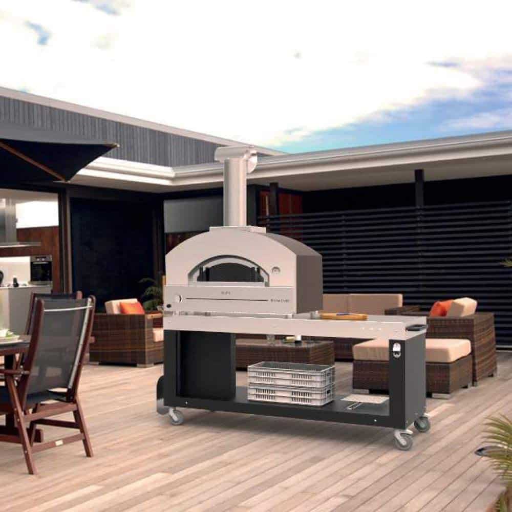 Alfa Pizzaoven Stone Oven Top Gas Koper1